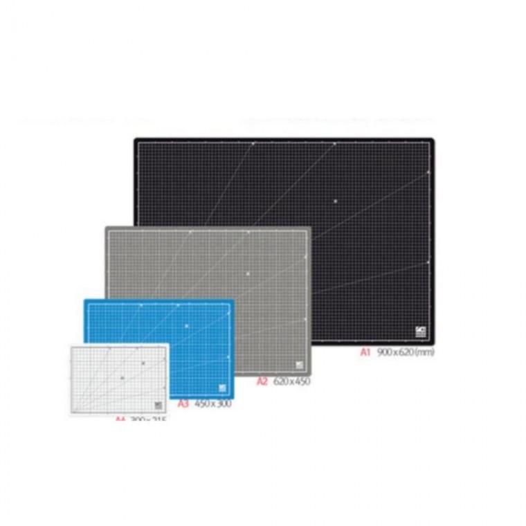 블랙 칼라커팅매트 신학기 윈스타 데스크매트/620x450 사무용 (1개) 책상 고무판 A2