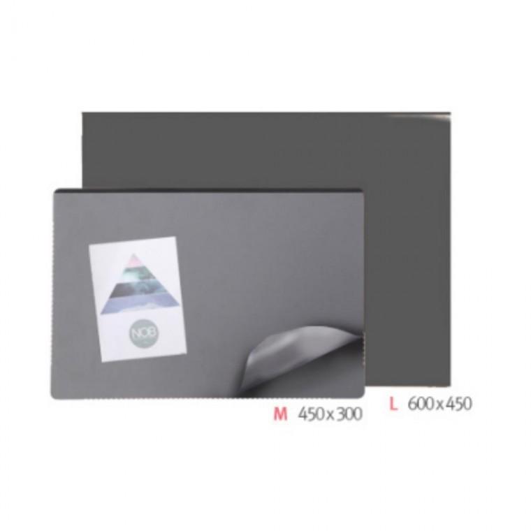 사무용 책상 중 450x300 고무판 더블 데스크 그레이 신학기 1p 덮게 깔개 매트