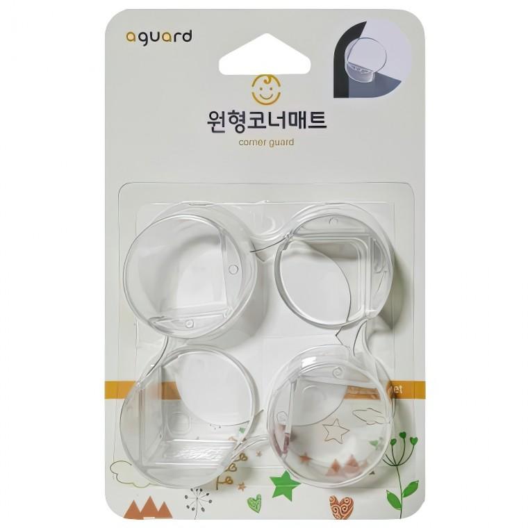 유아 안전 사고예방 원형 코너 가드 보호대 모서리 매트 4P 커버 아기