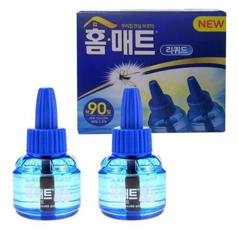 홈매트 리퀴드용 모기 퇴치기 훈증기 45일 리필 2병