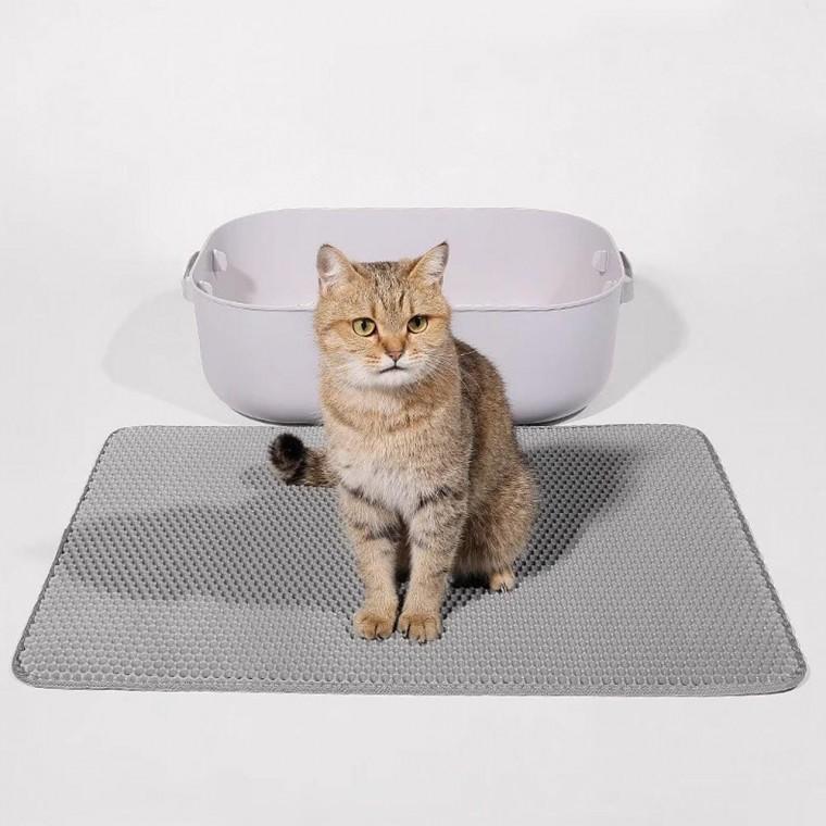 고양이 모래매트 그레이 60x90cm