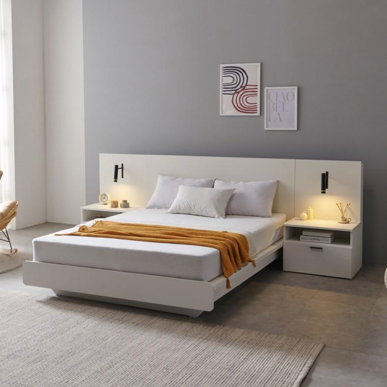 D4822 평상형 침대 프레임 Q/K(매트리스 미포함)