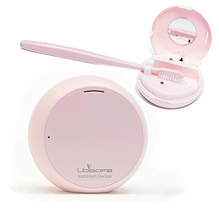 홈맨 휴대용 여행 1인용 미니 칫솔살균기 보관함 핑크 건조기 치솔