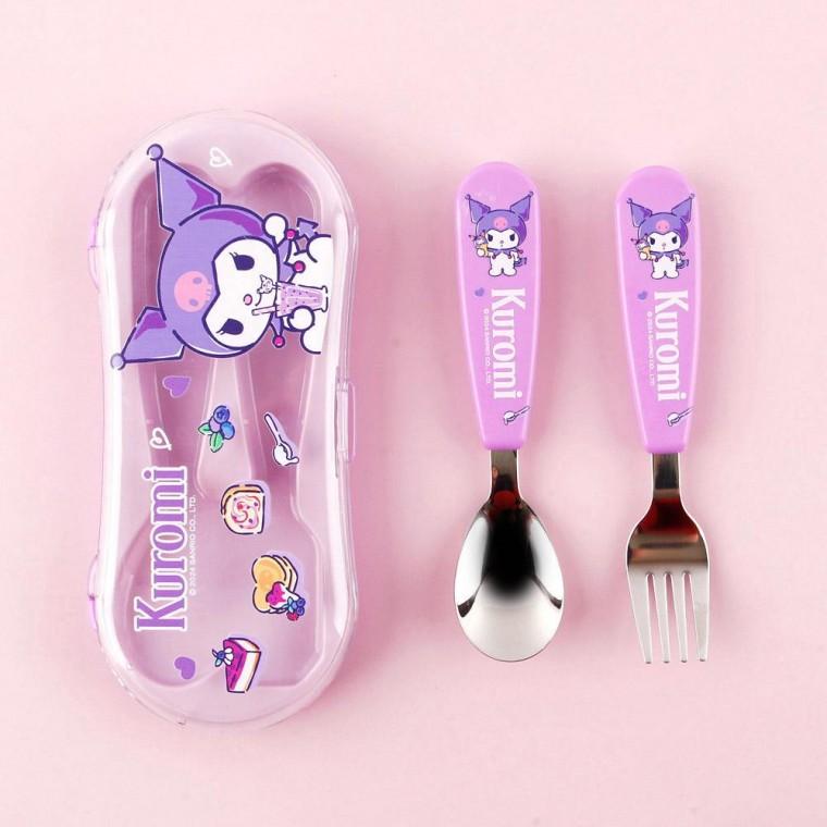 캐릭터 수저 케이스 세트 숟가락 포크 포함 휴대용 식기 보관