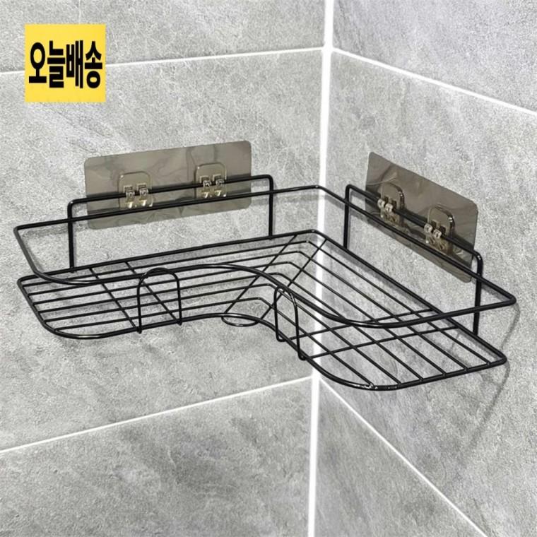 철제모서리부착선반 무타공부착선반 모서리철제랙 철제모서리선반