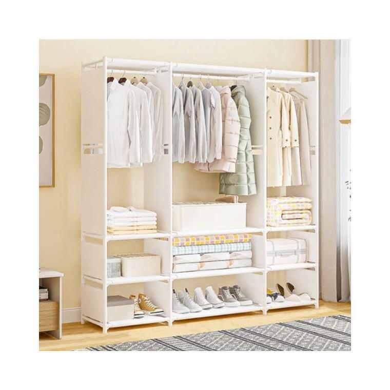 루미나D 조립식 스탠드 행거 대형 간이옷장 선반형 가정용 주방용