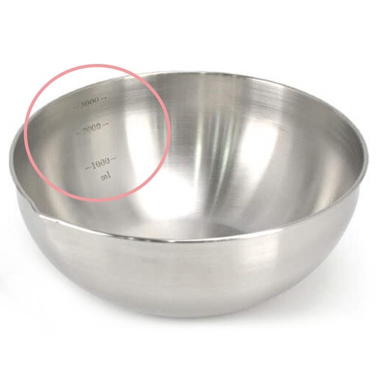 밀가루계량 소스계량 물계량 눈금계량 표시 믹싱볼 1p