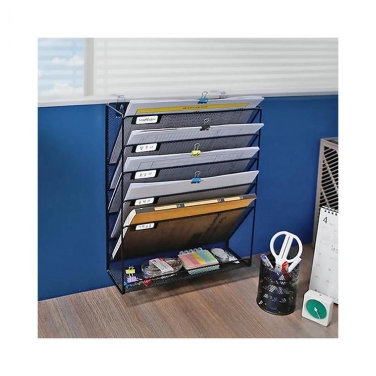 루미나D 오피스 좁은 데스크 서류보관 파티션걸이 메탈선반