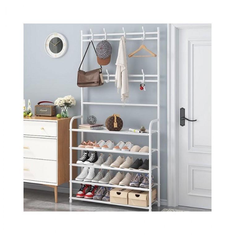 루미나D 5단 철제 시스템 행거 드레스룸 옷장 정리 선반 가정용