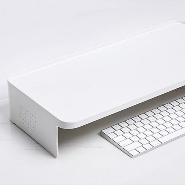 모니터받침대 컴퓨터 1단 키보드 선반 와이드 넓은 다이