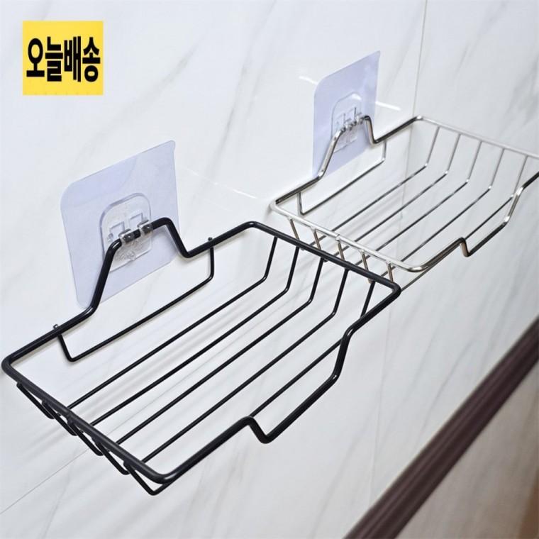 스테인레스 부착식 받침대 다용도 싱크대정리 스테인레스선반 주방받침대