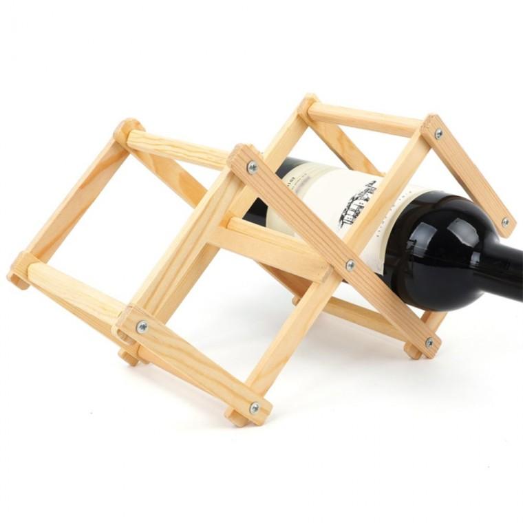 우드 2구 와인렉 와인병 거치 보관용 2구와인렉 와인선반 빈티지와인렉