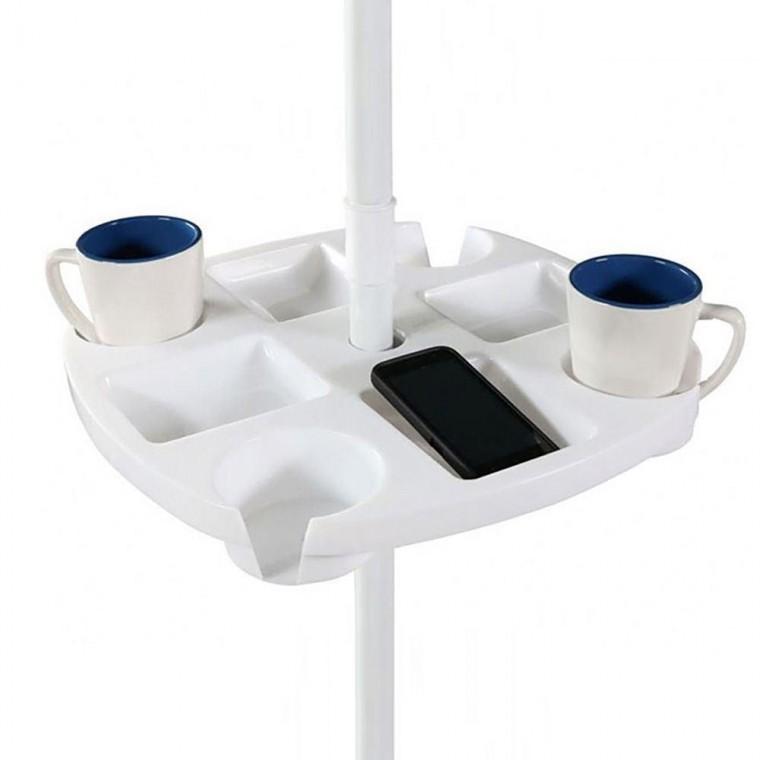 해변 정원 파라솔 필수 높이조절 트레이 컵홀더 선반