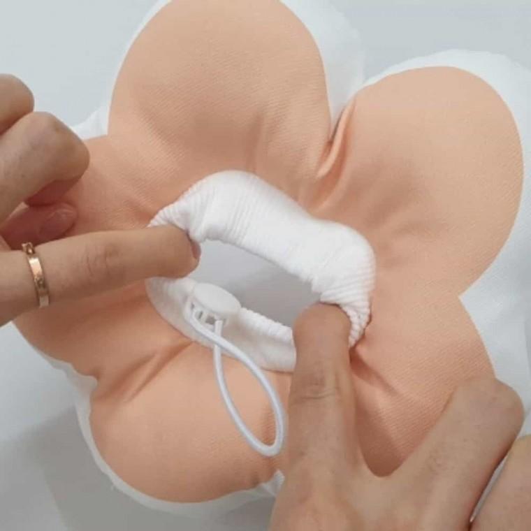 강아지 고양이쿠션 하트핑크 S 쿠션넥카라 강아지넥쿠션 강아지쿠션넥카라