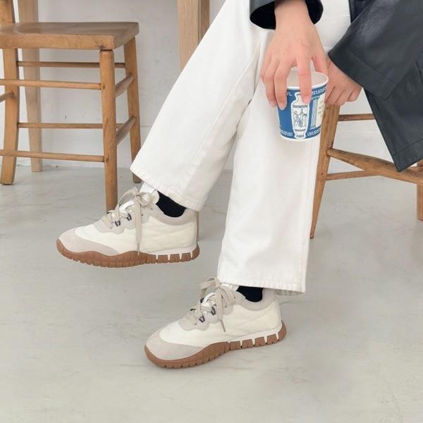 아웃솔 포인트 쿠션 레이스업 캐주얼 데일리 워킹 스니커즈 여성화 6SS