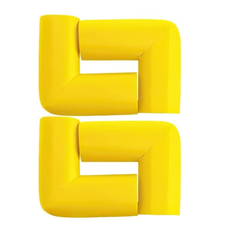ㄱ코너가드 아기 안전 쿠션 모서리 보호대 중 옐로우 4P 55x55 9mm 유아