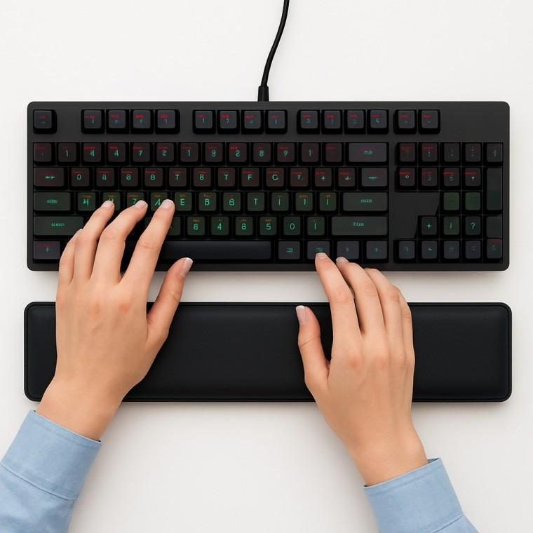 키보드손목받침대 키보드팜레스트 패드 쿠션 가죽소재 생활방수