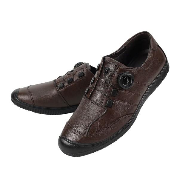 와이어 다이얼 캐주얼 구두(브라운) 남성용 미끄럼방지 가벼운 푹신한 쿠션감