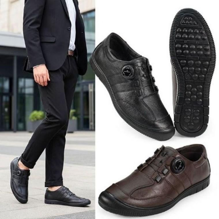 남성 소가죽 캐주얼 슬랙스 정장구두 편리한 감각적 미끄럼방지 신발 슈즈 쿠션인솔 클래식 비즈니스