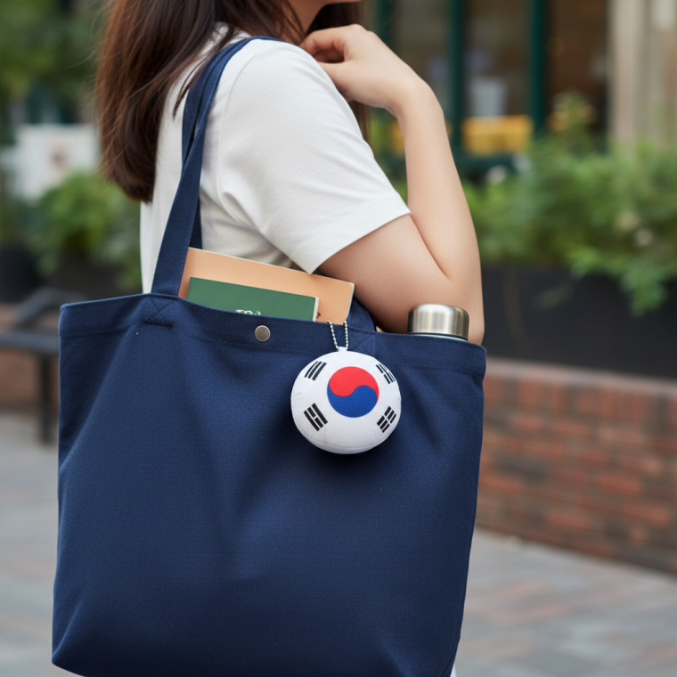 [싸더라] 태극기 쿠션 키링 대한민국 응원 여행 기념 선물 응원굿즈 가방 포인트 소품