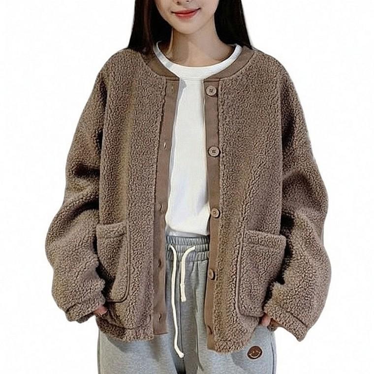 여성 오버핏 뽀글이 플리스 겨울 자켓 아우터