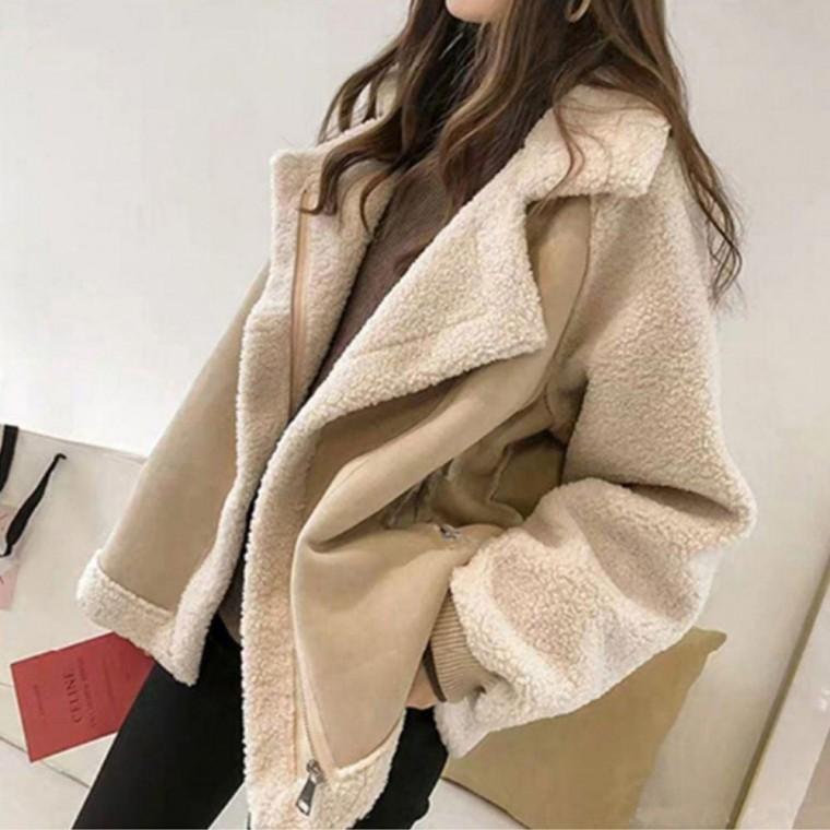 페이크퍼 카라 무스탕 자켓 점퍼 아우터