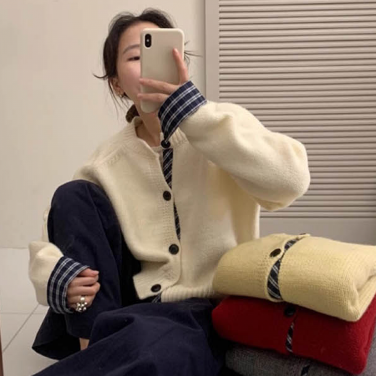 봄 가을 가디건 셔츠 스타일 패션 간절기 아우터