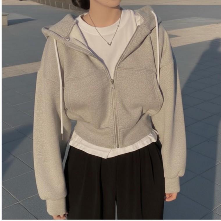 외투 아우터 후드집업 기모 여성 후드 간절기 겉옷 봄점퍼 가을 자켓 봄 잠바