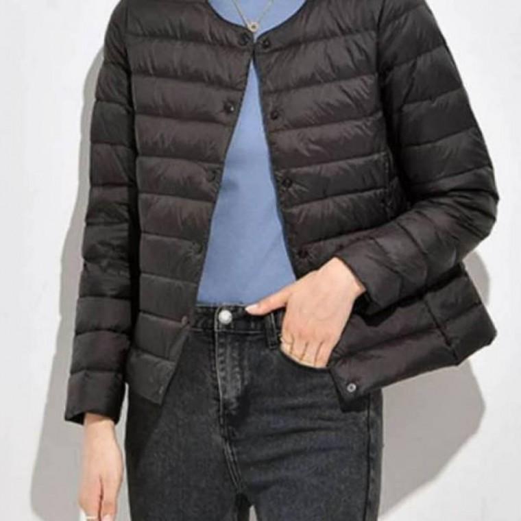 경량 패딩 초겨울 방한 가벼운 노카라 아우터