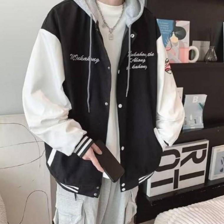 가을 아우터 간절기 밑단 두줄 라인 야구점퍼