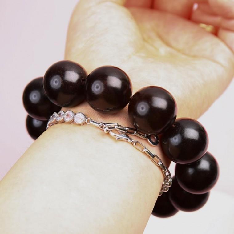 흑단 묵주 팔찌 염주팔찌