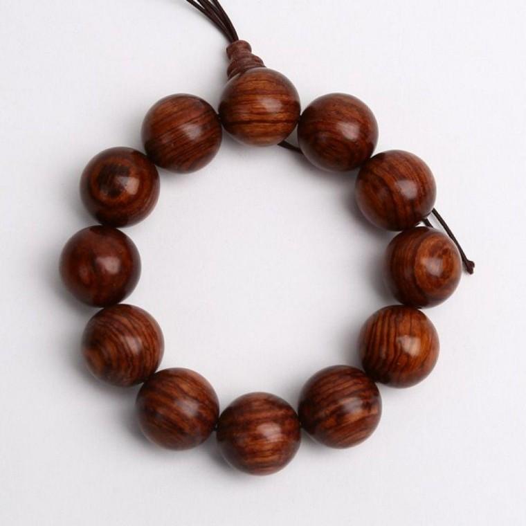 백단향 염주 팔찌 불교 명상용 비즈 목걸이