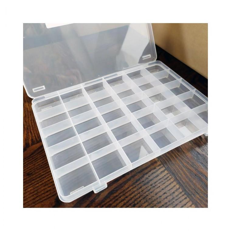 루미나D 비즈공예 재료보관함 30구 투명 비즈통 정리함 가정용 주방용