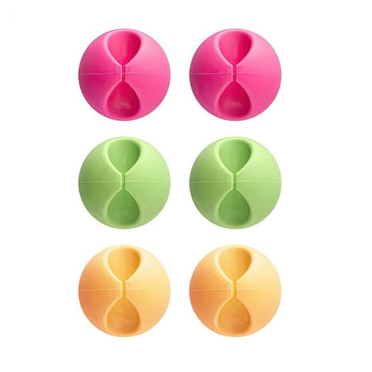 접착식 전선 선정리 케이블 코드 고정 홀더 클립 6P 코드선 책상선 랜선