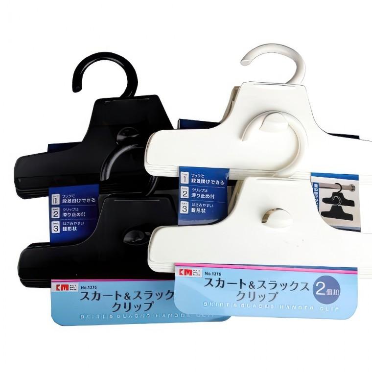 옷가게 매장 바지 치마 정리 행거 연결형 집게 걸이 2P 하의 가정용 보관