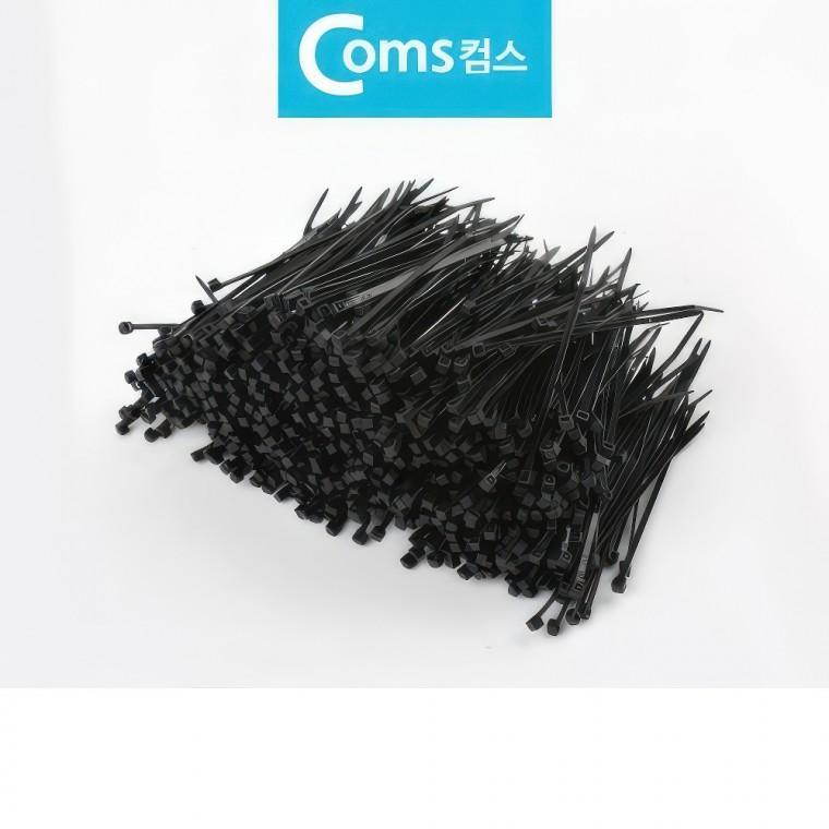 블랙 케이블타이 전기선 랜선 고정 선정리 10cm 1000P 묶음 티비선 전선