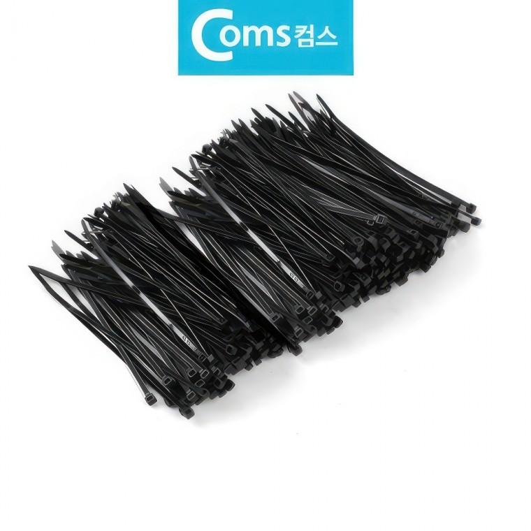 블랙 케이블타이 전기선 랜선 고정 선정리 15cm 1000P 인터넷 책상선