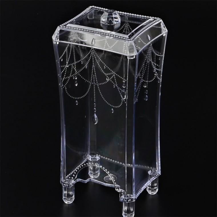 크리스탈화장솜정리케이스 화장용기 크리스탈용기 화장솜케이스