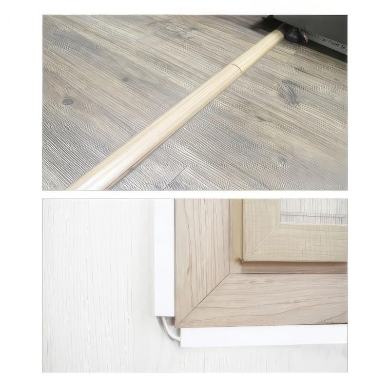 전선 선정리 커버 몰드 대형 반달 쫄대 48mm 1M 2P 선가리개 랜덕트 덮개