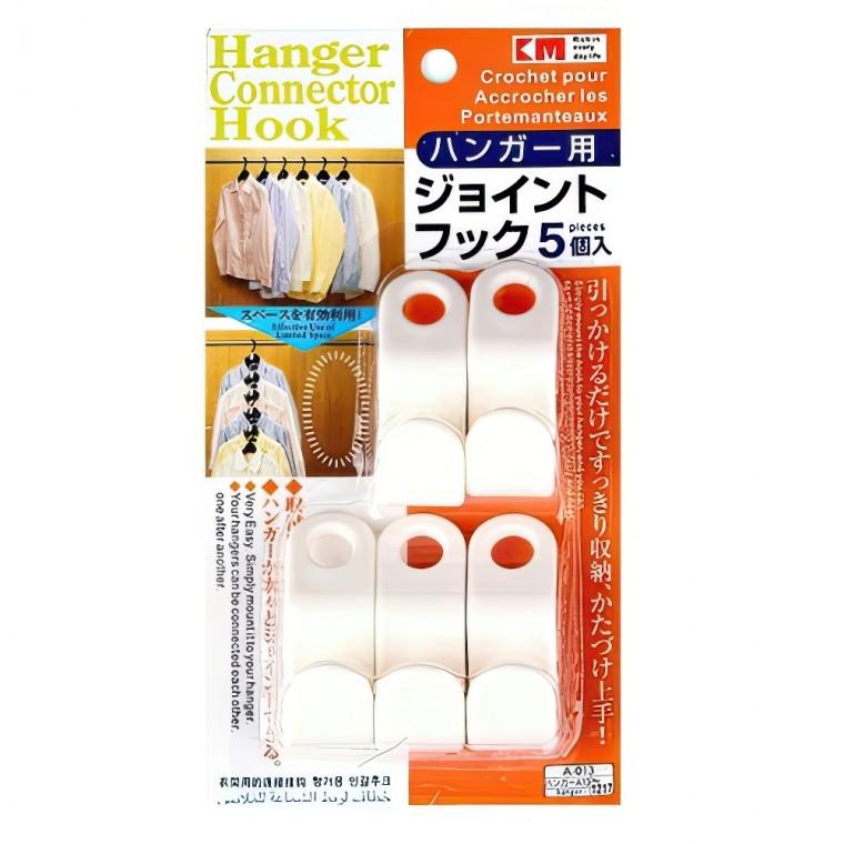 좁은 공간활용 옷걸이 연장 후크 옷장 정리 고리 5P 모자 가방 행거 벽