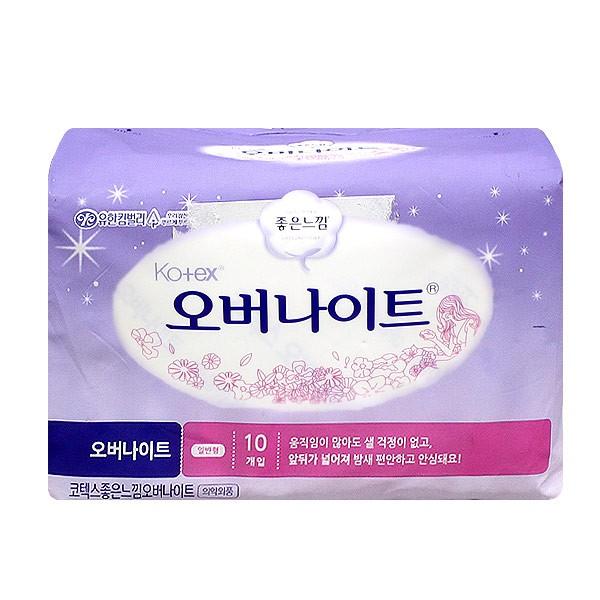 좋은느낌 오버나이트 일반형 10개입 -TJ/생리대/탐폰