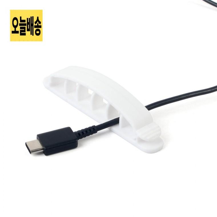 3P핀타입케이블클립 전선클립부착 전선정리클립 부착식클립