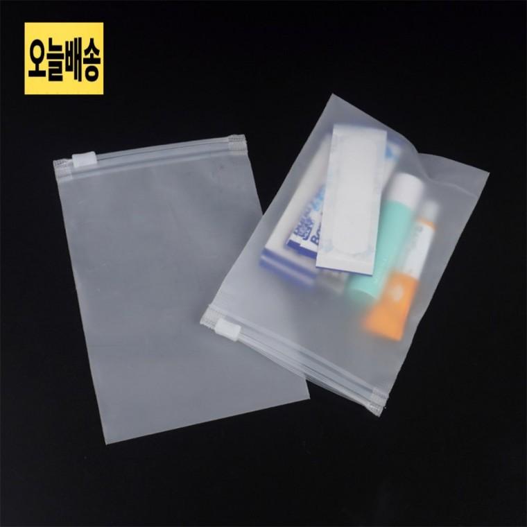 PVC 지퍼파우치 15cm 1P 정리파우치 PVC지퍼파우치 이너파우치