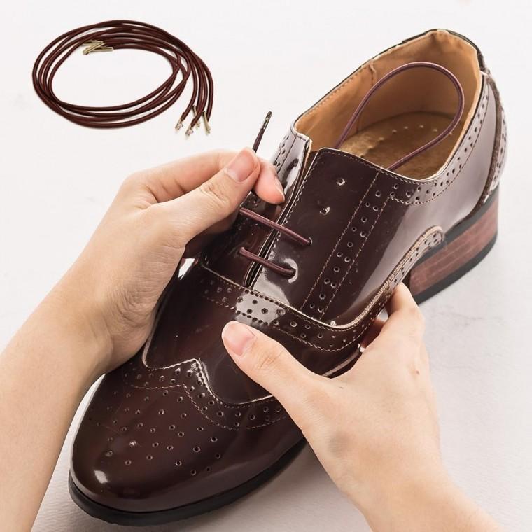 풀리지않는 고무 롱밴드 남녀공용 구두끈정리 세트 4P