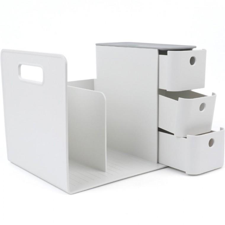 데스크콤보 책상위 수납 책꽂이 사무문구정리용품 데스크콤보문구용품 민트 데스크연필꽂이