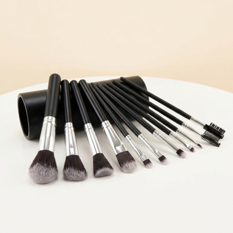 휴대용 브러쉬 12종세트 메이크업 여행용 블러셔 섀도우 쉐딩 파우더