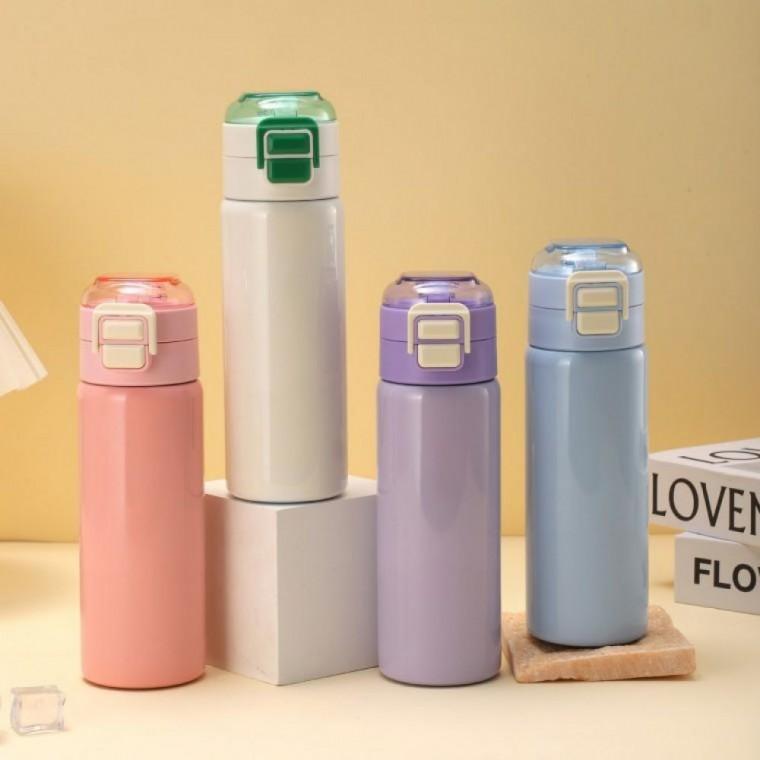 2단 원터치 텀블러 대용량 500ml 스텐316 이중진공 보온보냉 휴대용 빨대 텀블