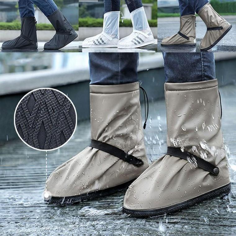 방수신발커버 레인 부츠 미끄럼방지 덮개 장화 우비 장마철 여행용 보호 휴대용 방수 PVC 슈즈 반투명