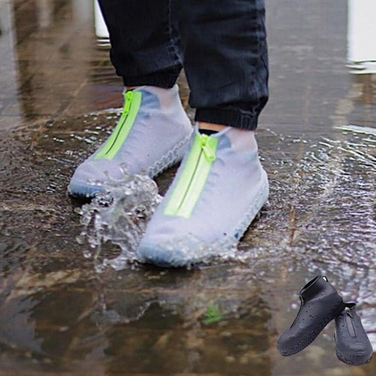 실리콘 신발방수 레인커버 장화 레인부츠 슈즈덮개 XL 휴대용 방수 슈즈 보호 레인부츠 실리콘 화 여행용