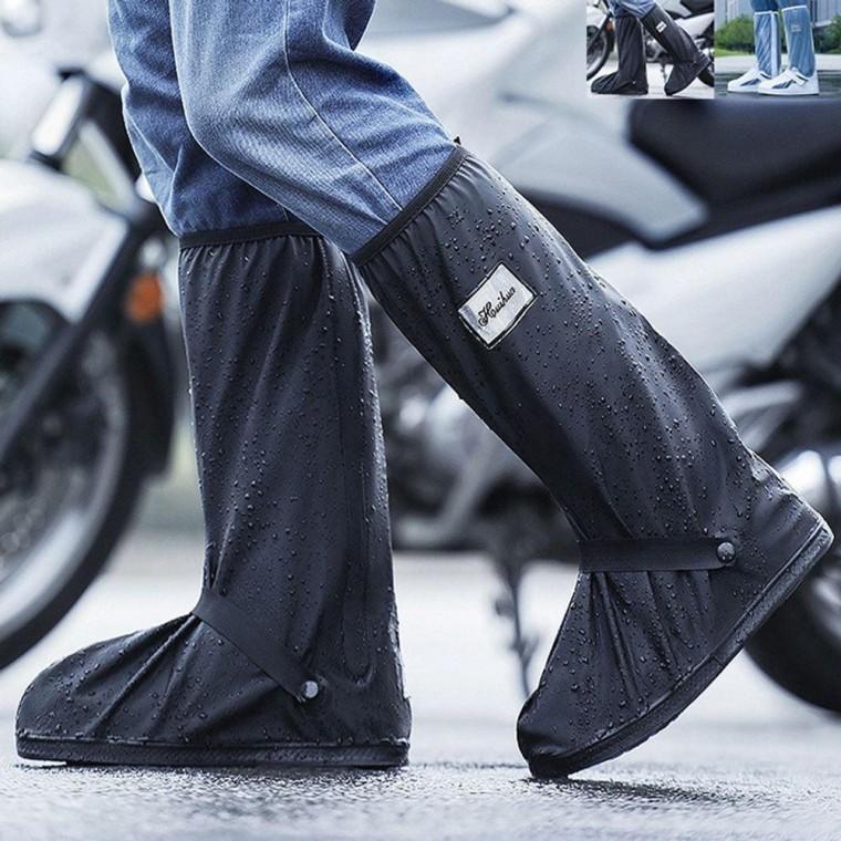 레인부츠 미끄럼 방지 신발커버 롱커버 슈즈커버 장화 PVC 슈즈 장마철 미끄럼방지 커버 여행용 휴대용